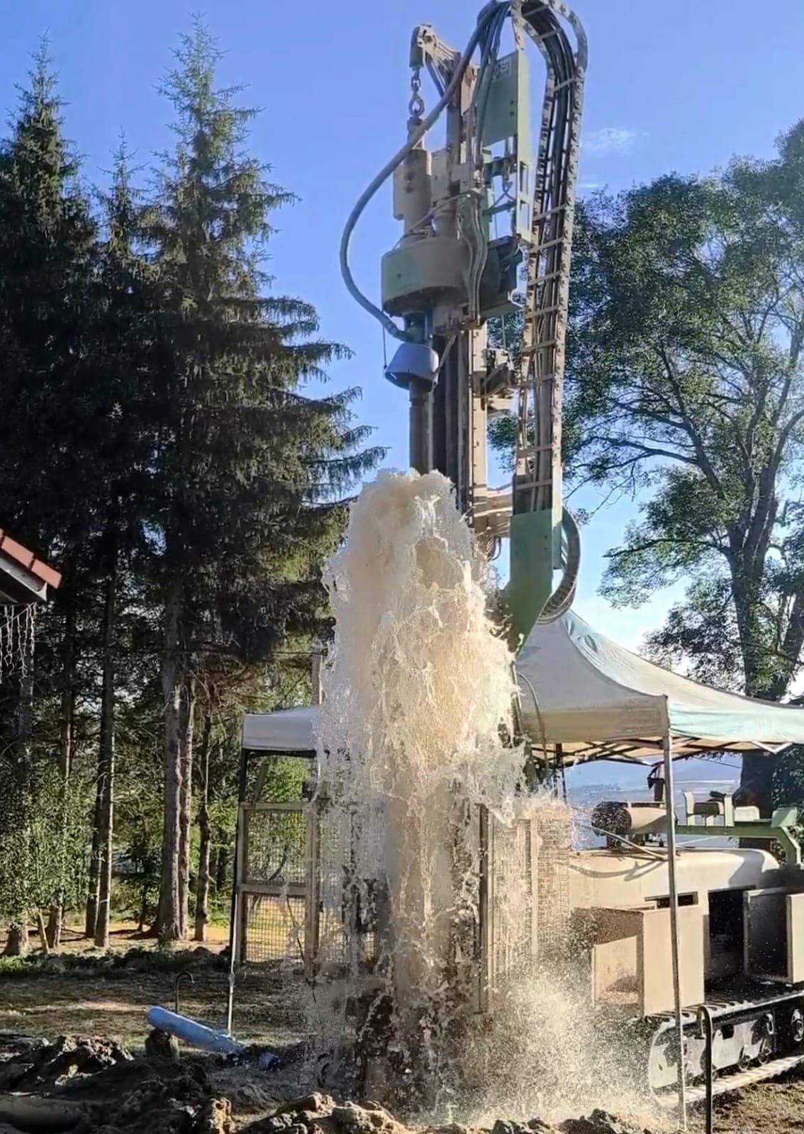 Recherche d'eau au Béage